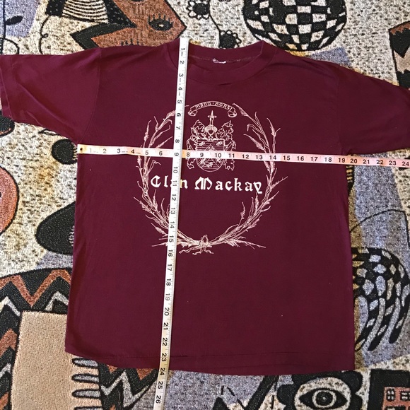 Clan Mackay Manu Forti Vintage T Shirt Crest 80s - Picture 4 of 5